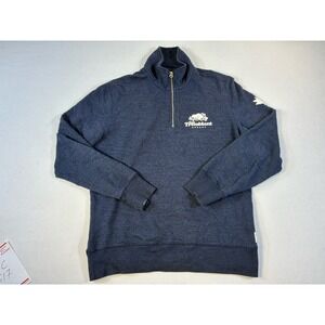 Roots Mont Tremblant Sweatshirt Mens Large Blue Quarter Zip Pullover Canada‎ L